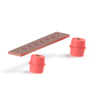 Earthing Busbar with 6 Connections