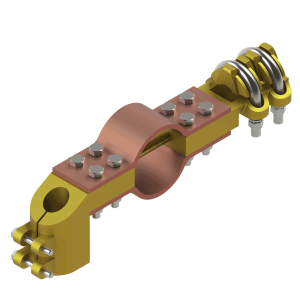 Conector de dilatación 90º con borna
