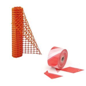 Warning Mesh and Tape for Worksites
