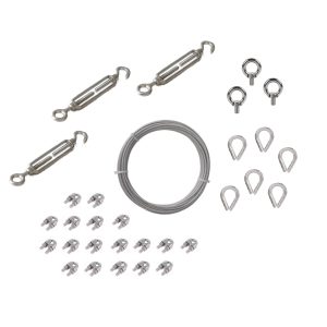 Kit de 3 vientos de acero inoxidable para mástil