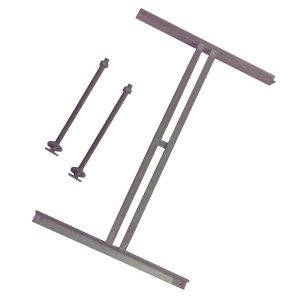 Ferrure de fixation pour poteau en béton et tige filetée