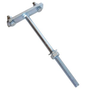 Support avec axe pour bras à patte